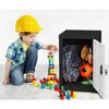 Adiroffice 24'' Locker for Kids, Black Body With White Doors ADI629-02-B-W